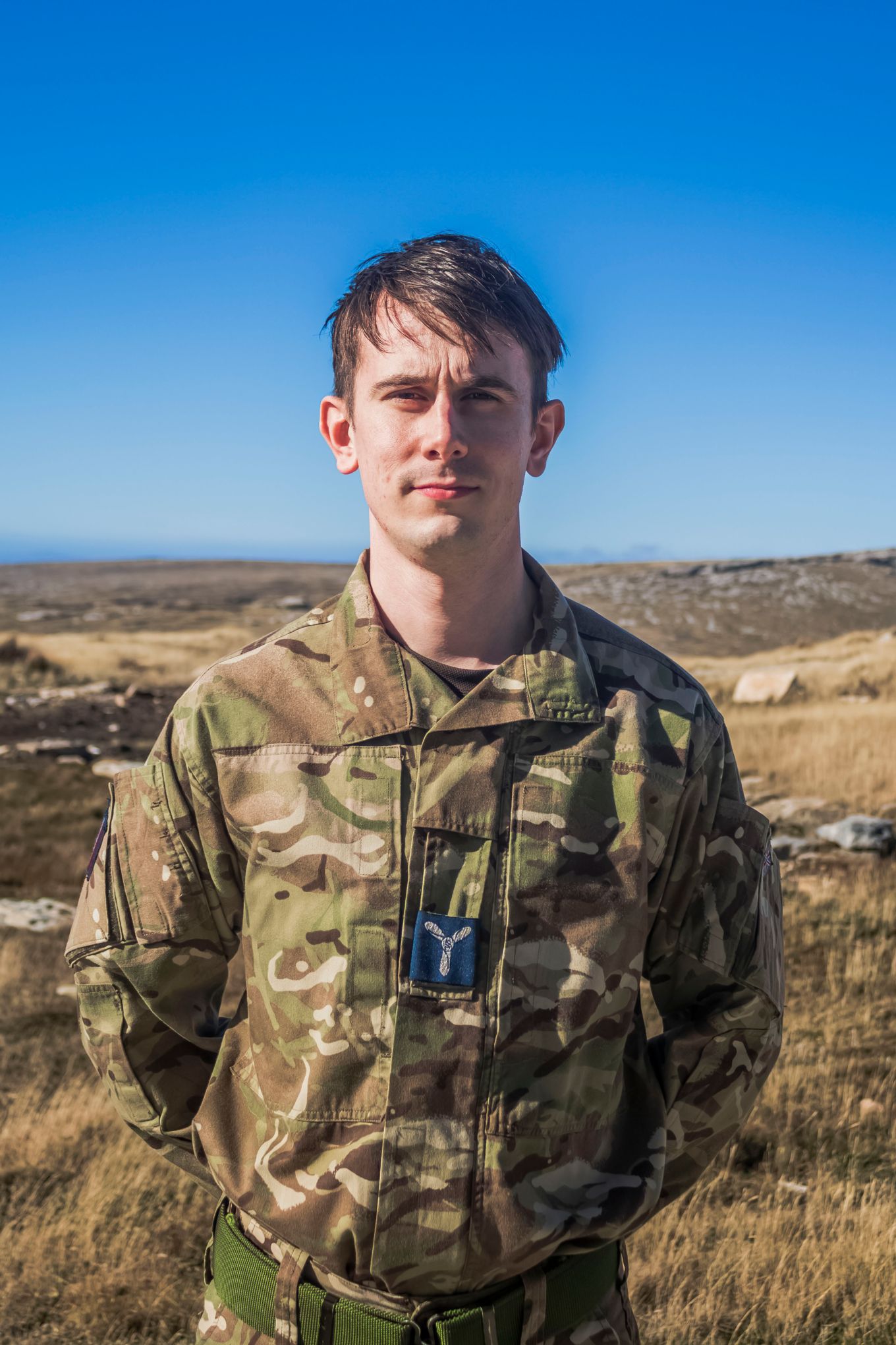 SAC Mercer in the Falkland Islands