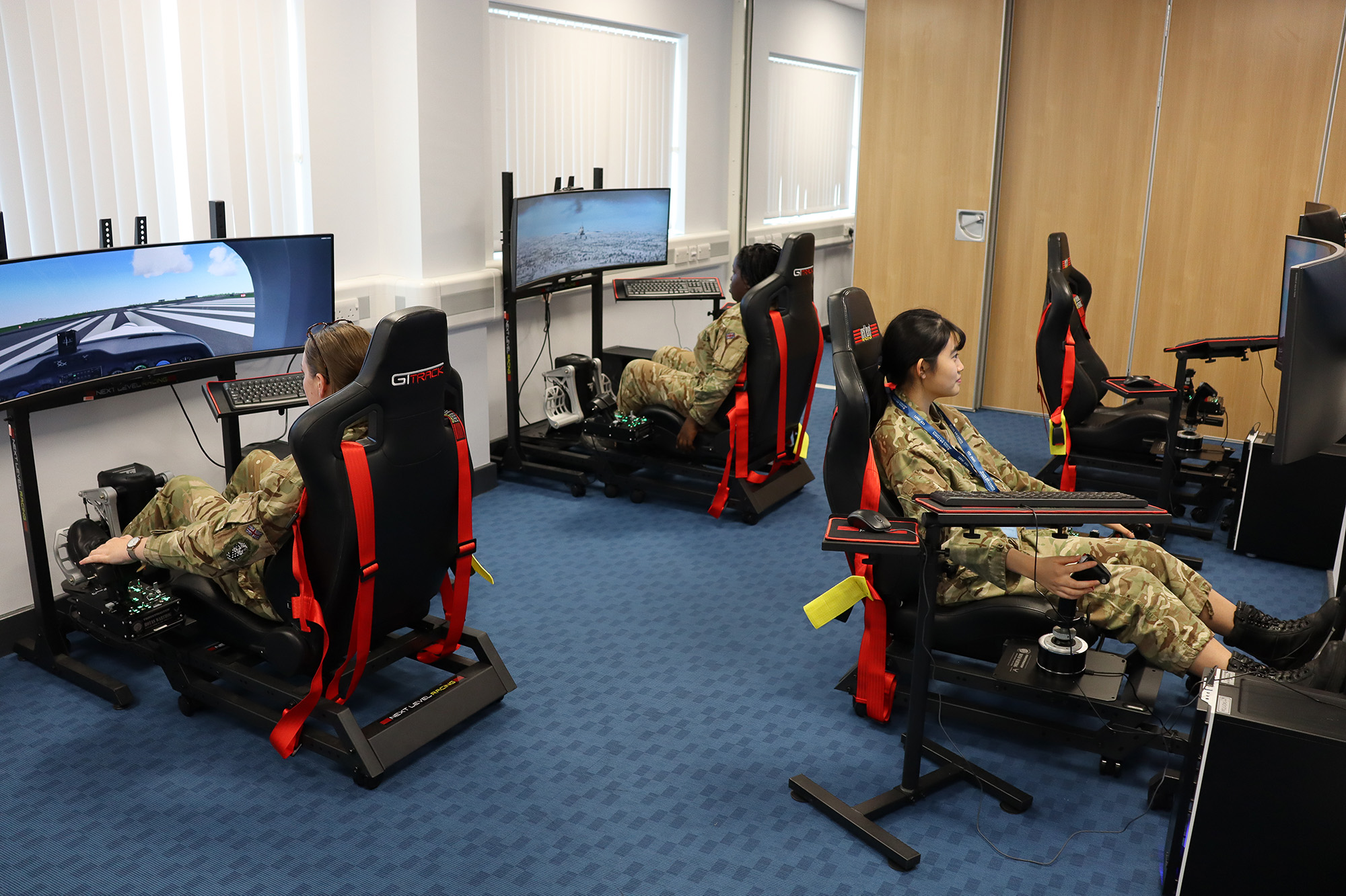 Cadets using VR kits