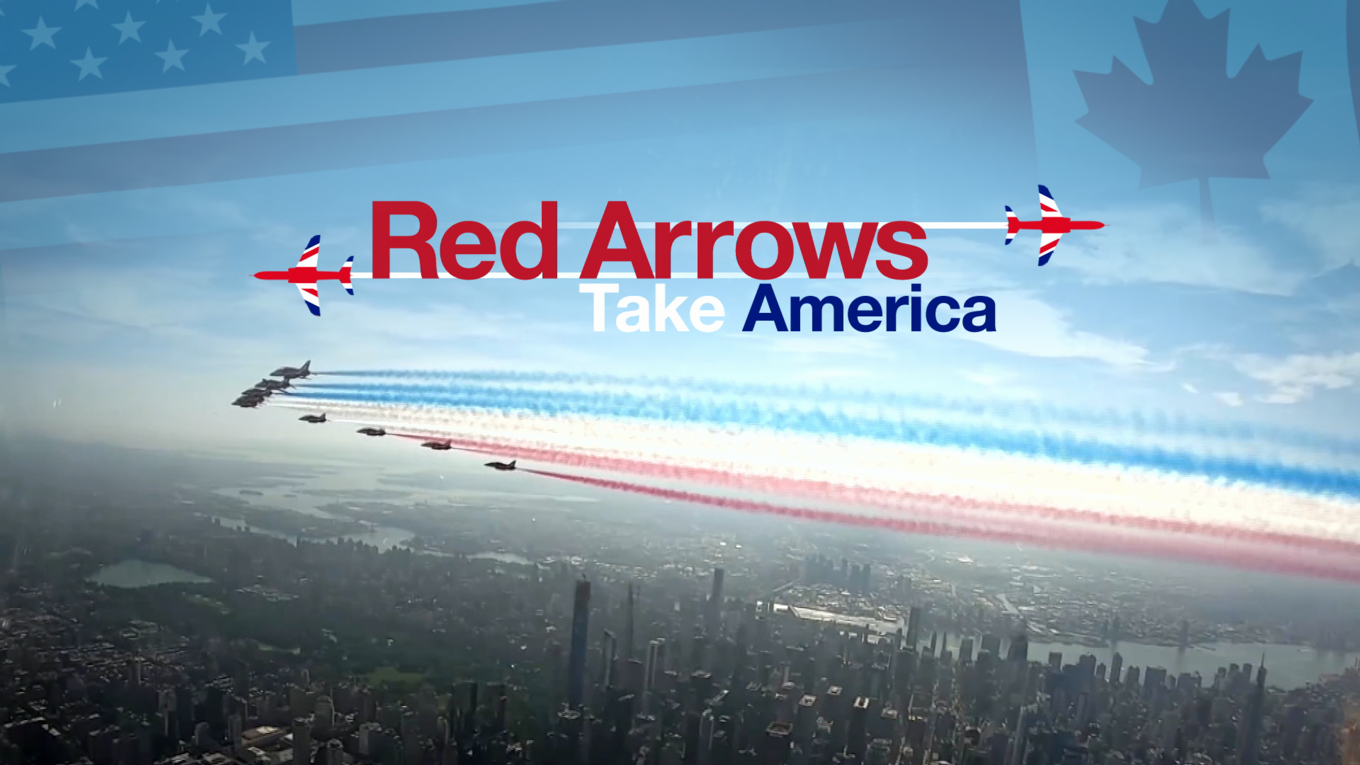 Red Arrows Take America starts at 9pm on Channel 5.