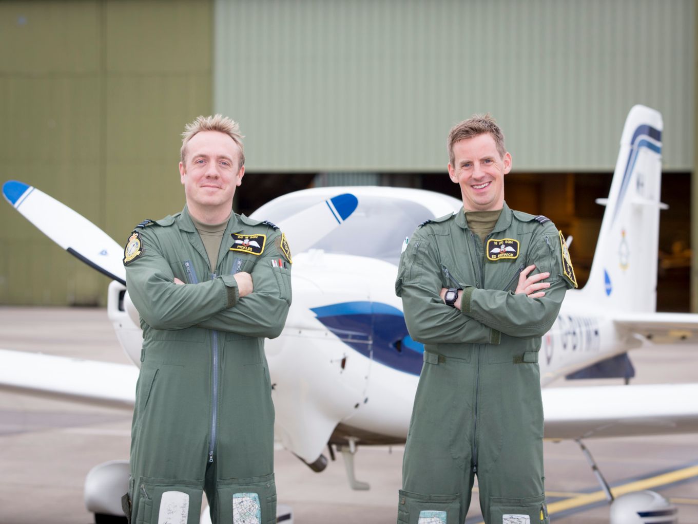 Squadron Leader Mark Pickles and Flight Lieutenant Ed Berwick