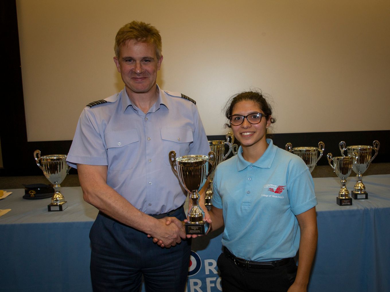 Diana Gonclaves from the College of West Anglia wins best female athlete