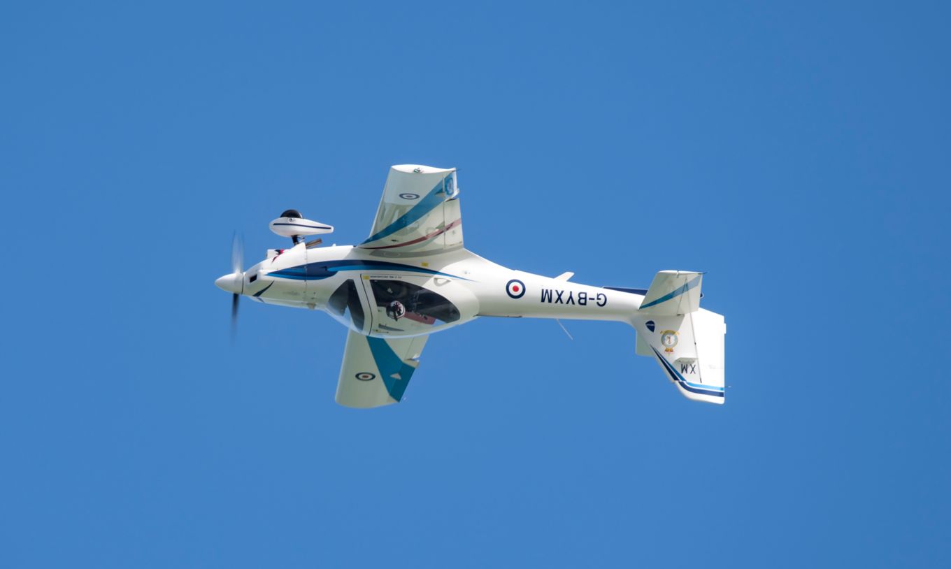 Flt Lt Owczarkowski in a series of manoeuvres at the Eastbourne and Weston Super Mare Air Shows