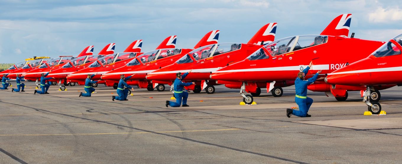 The Team Red Arrows Royal Air Force
