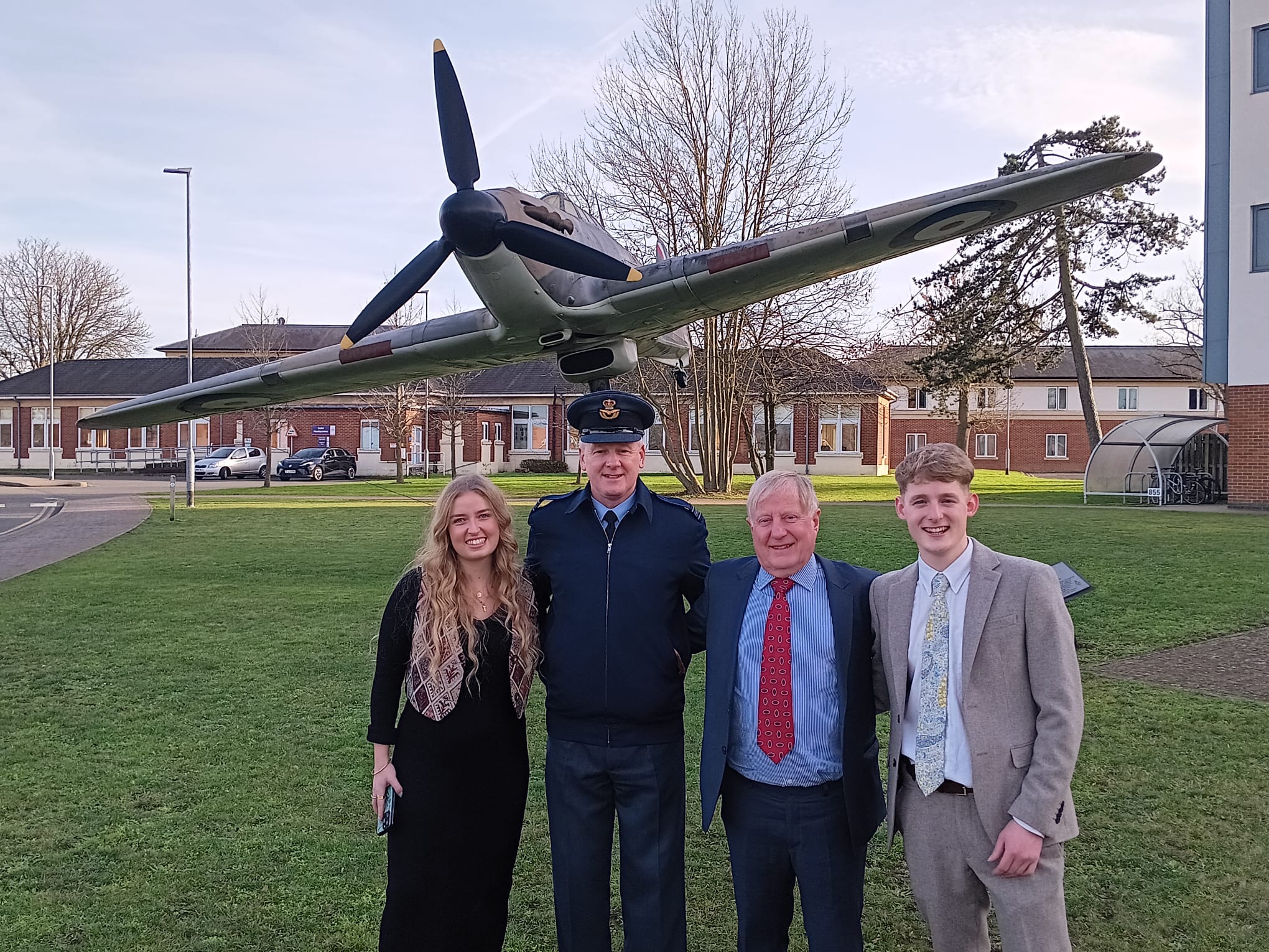 Members of the Arnold family visited RAF Northolt to present the award.