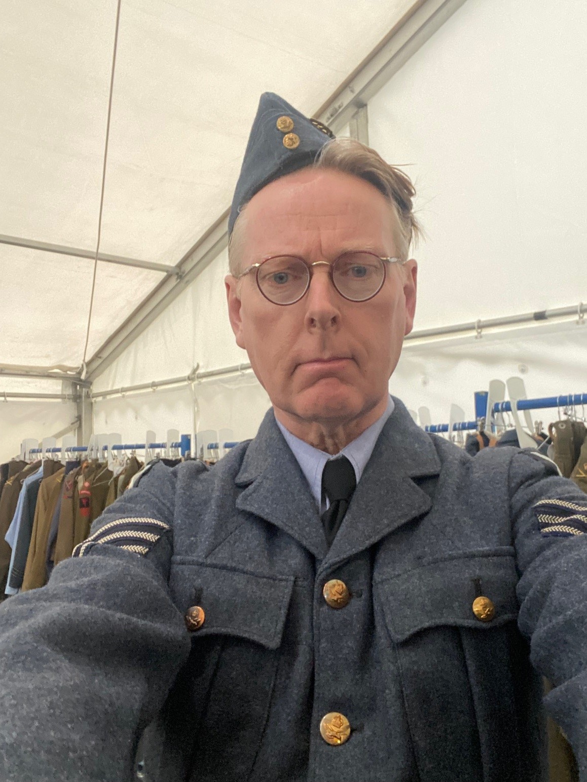 Bill Shiel Dods on the set of Pressure