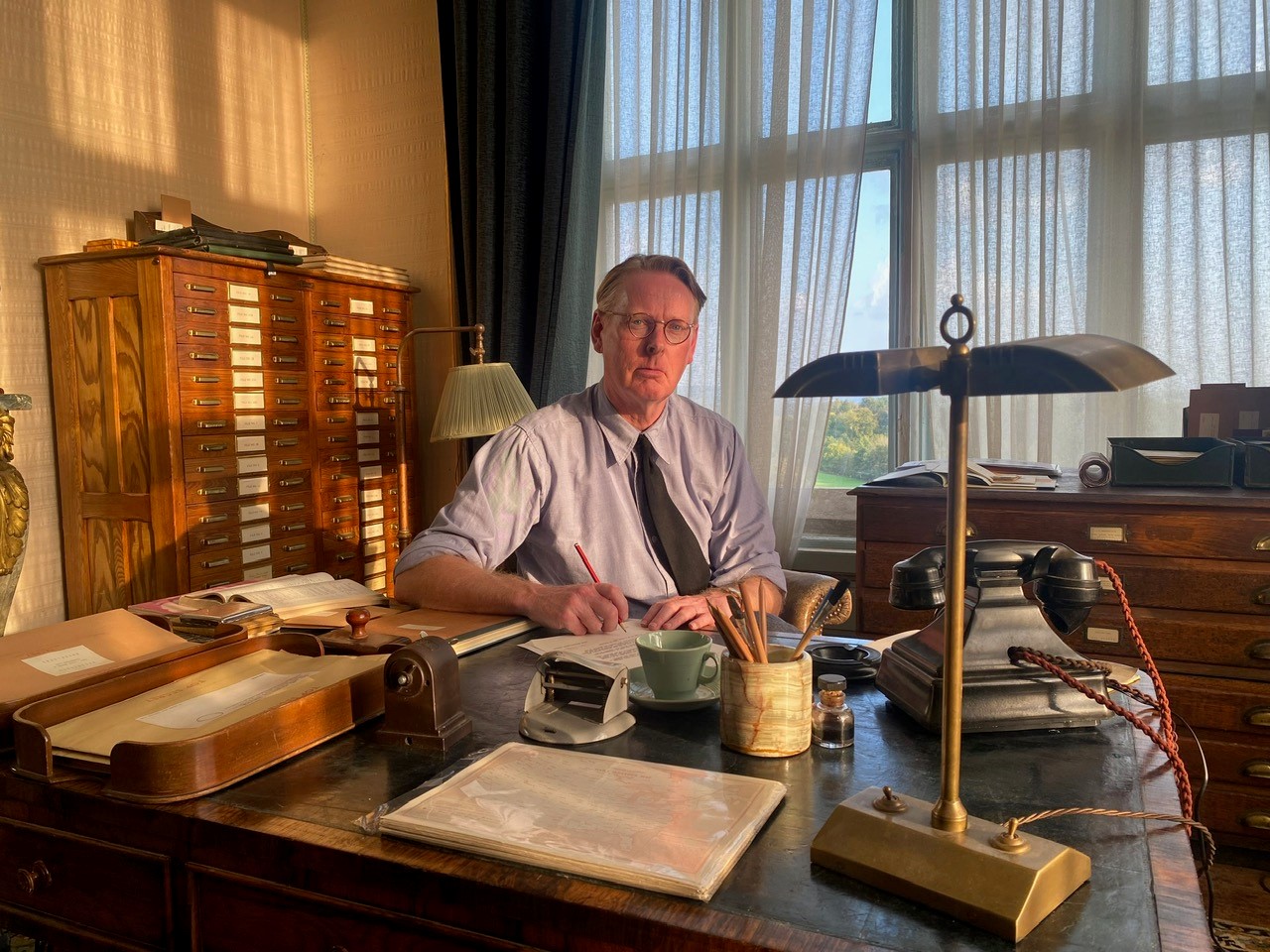 Bill Shiel Dods on the set of Pressure
