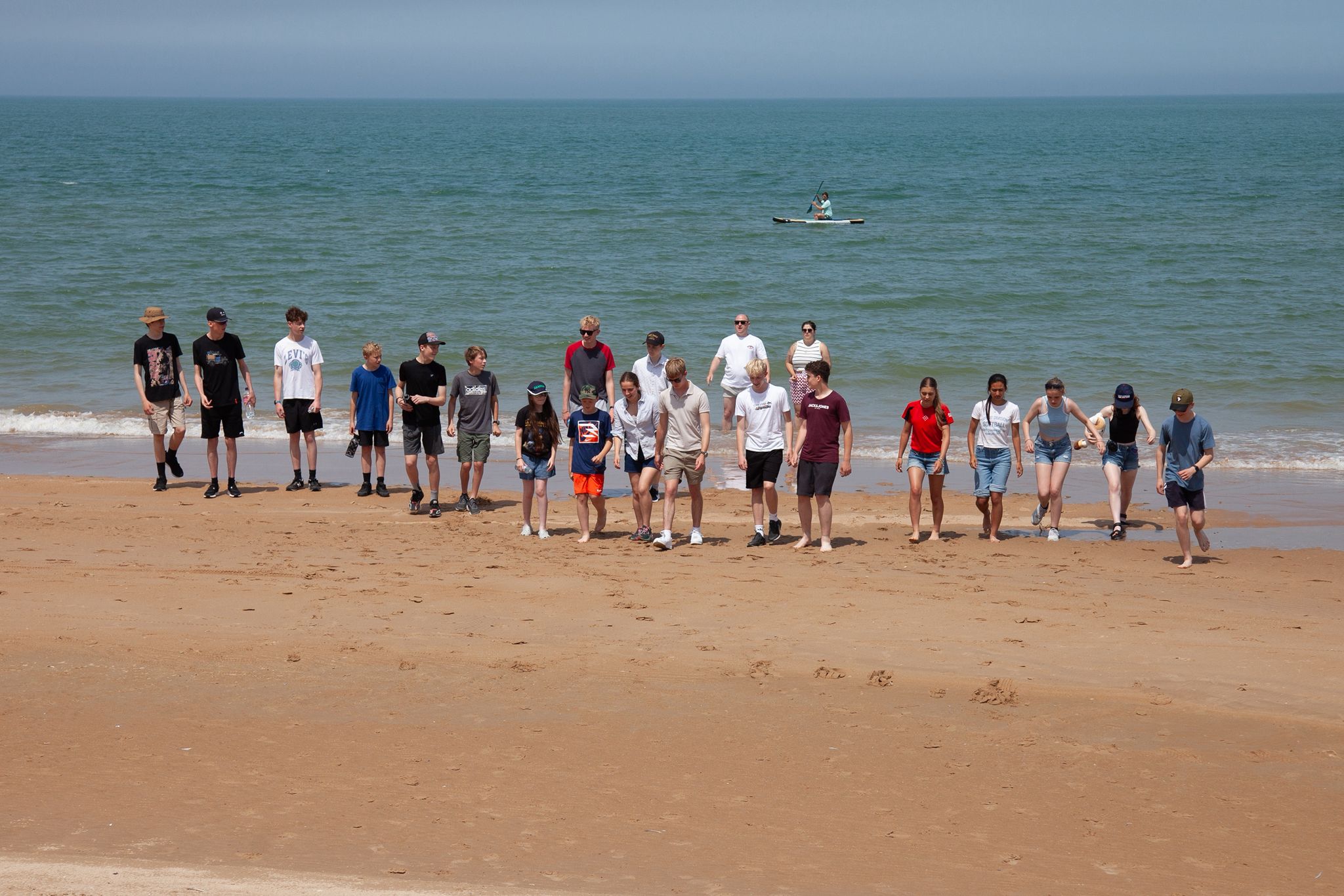 cadets on Omaha Beach