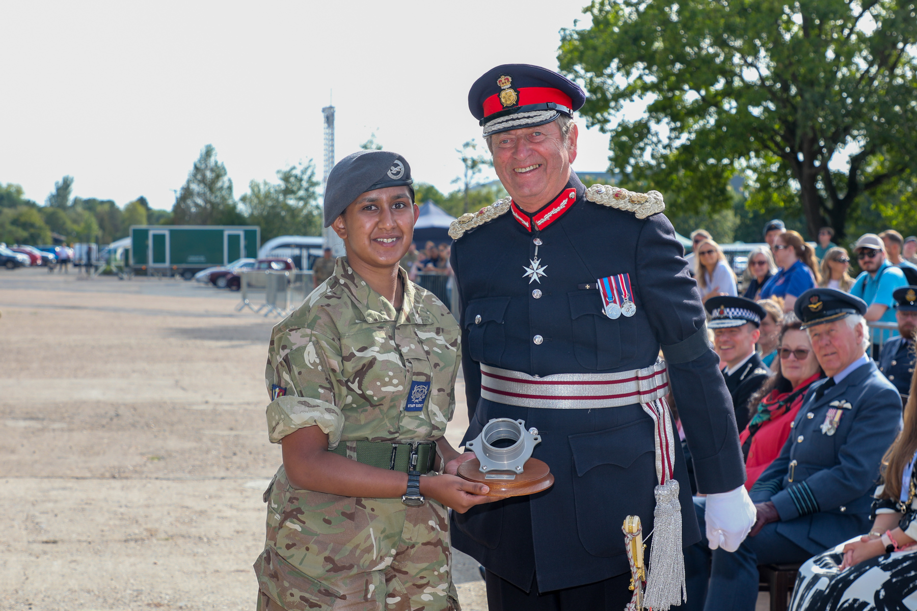 Presentation of trophy