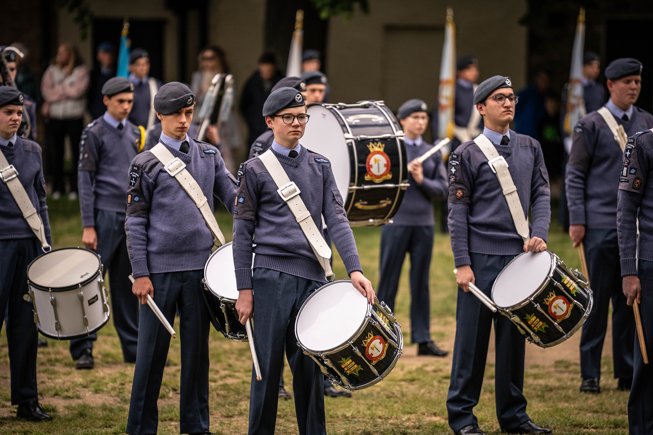 Wing band on parade