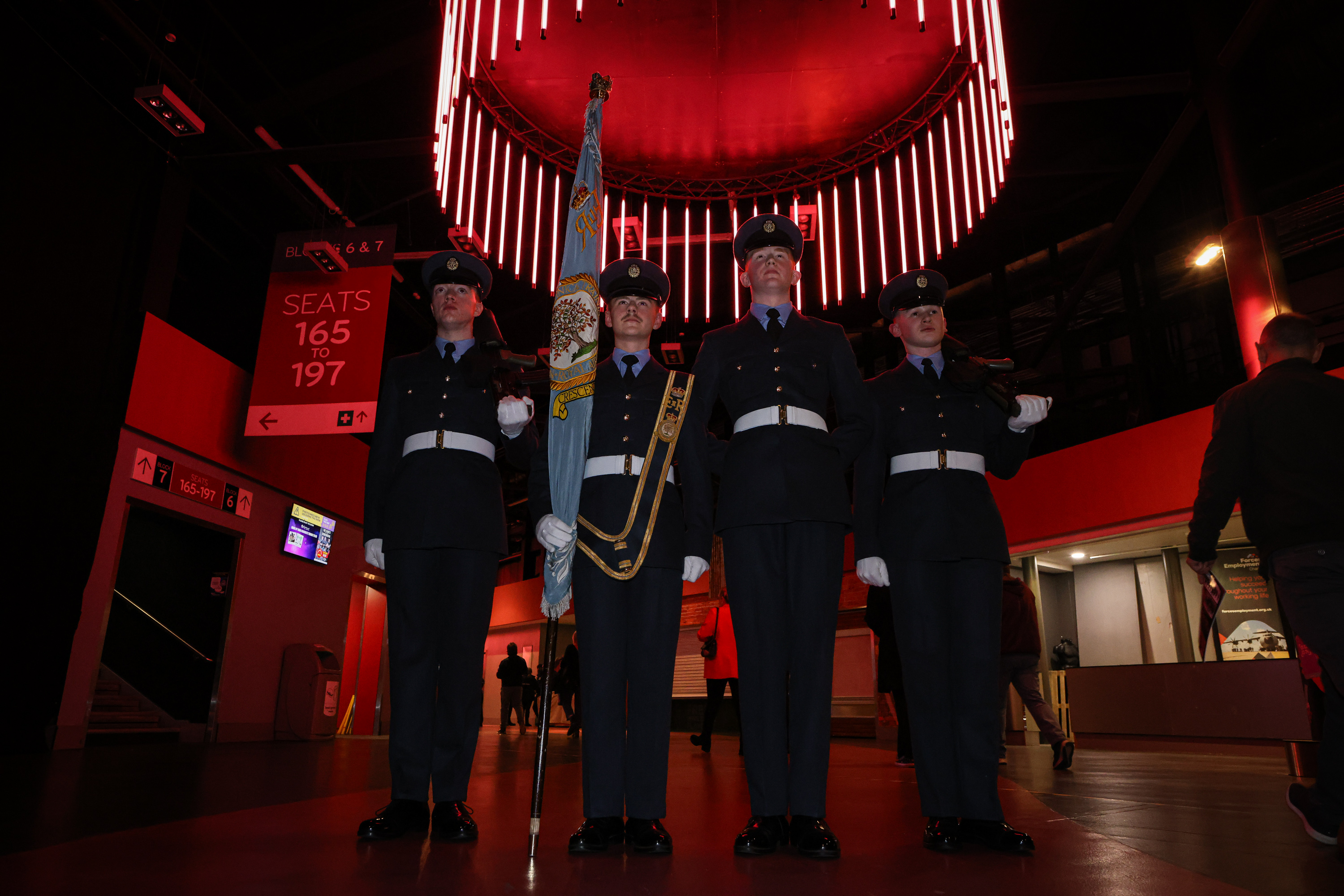 King's Colour Party for No.1 School of Technical Training