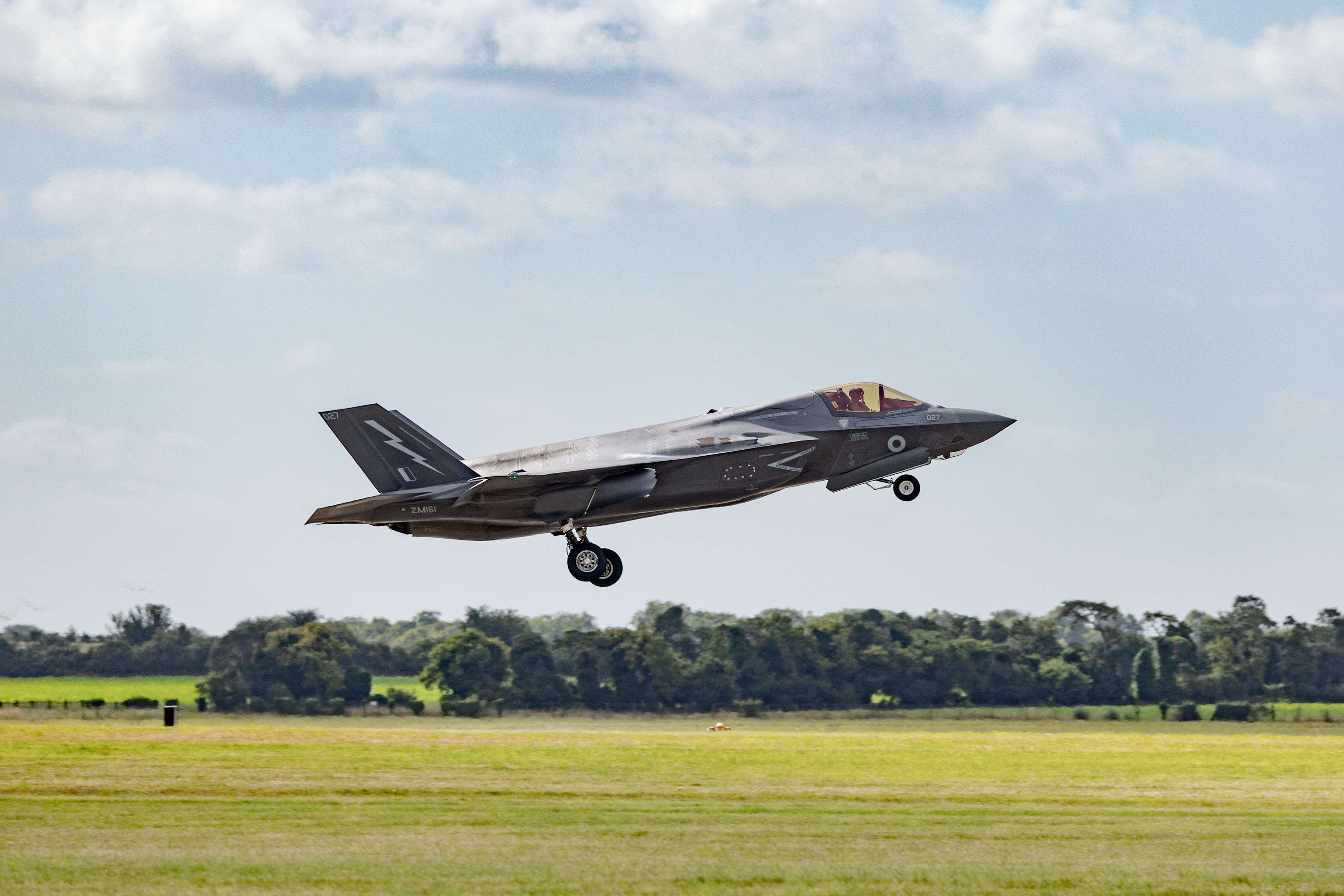 F35B taking off from RAF Marham