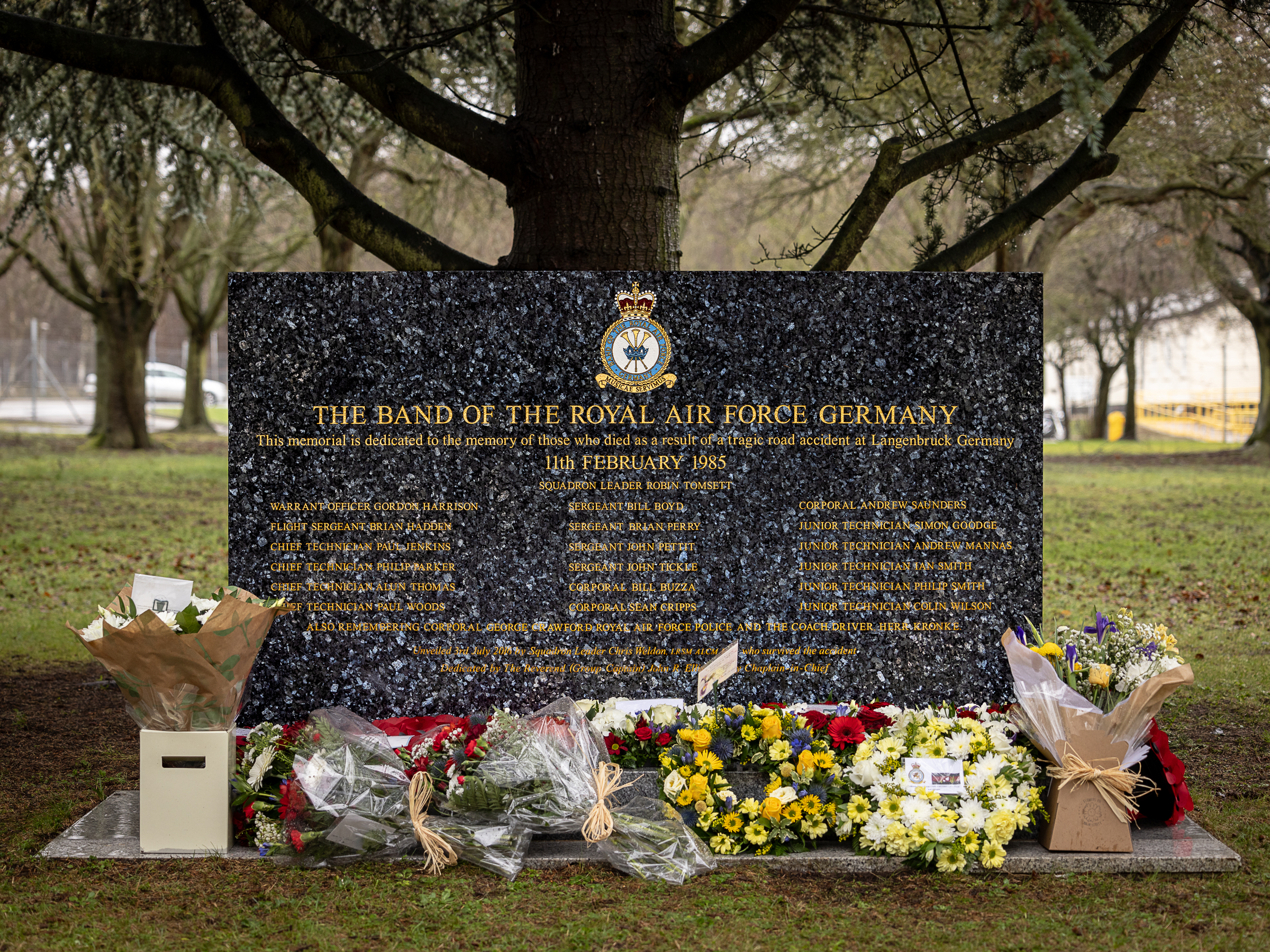 The Memorial outside the band room at RAF Cranwell