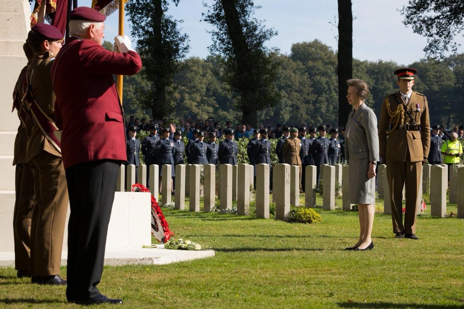 Her Royal Highness Princess Anne attended two memorial ceremonies in Arnhem