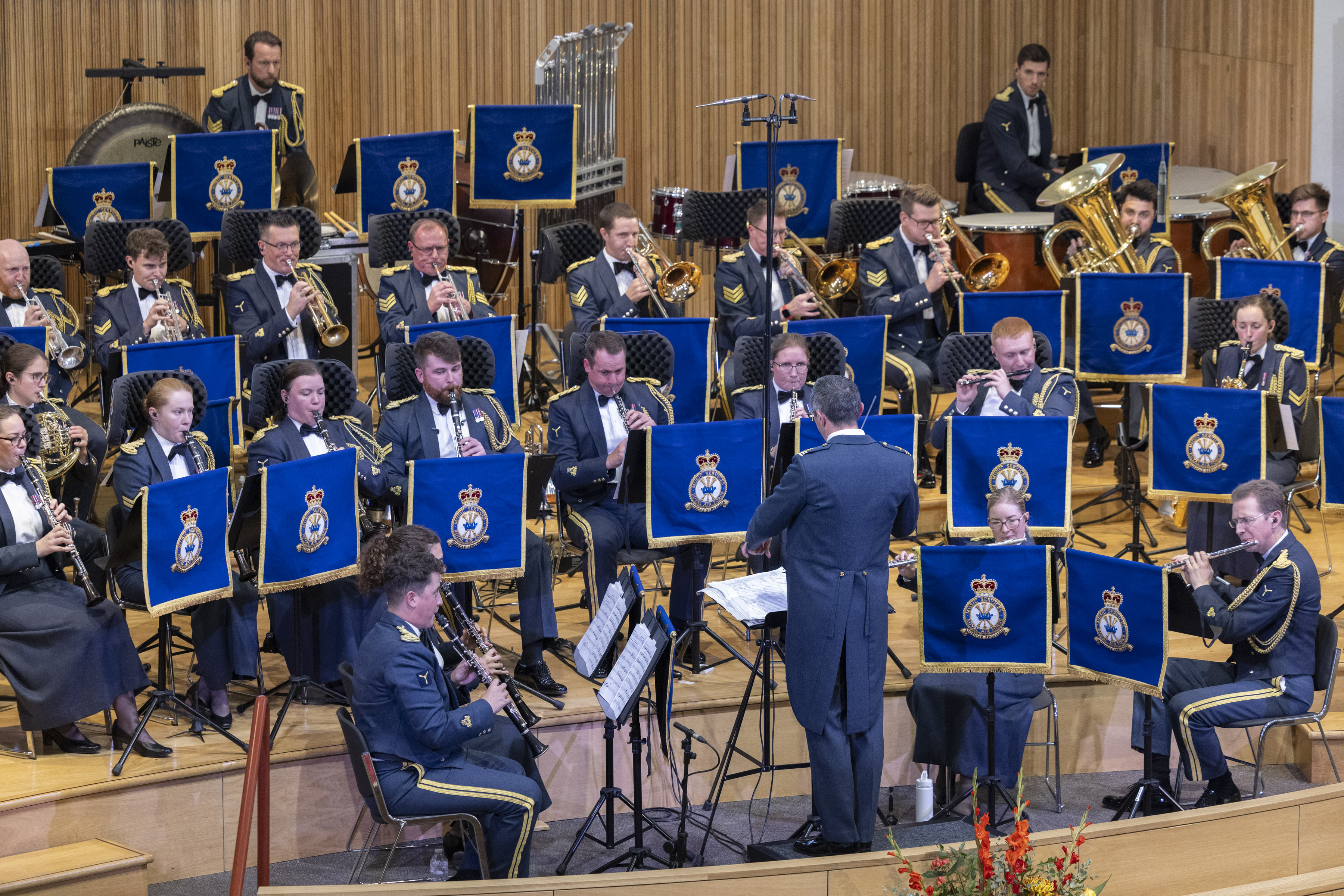 The Band of the Royal Air Force Regiment conducted by Wing Commander Murray, Principal Director of Music (RAF)