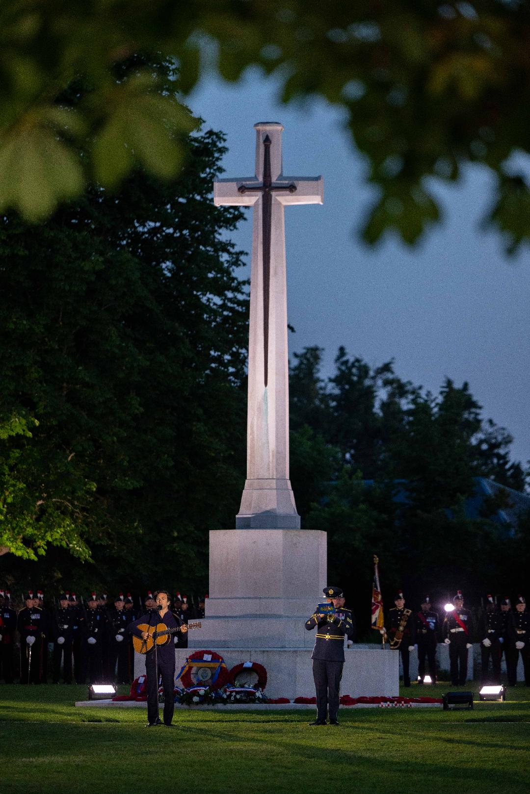 During the 80th Anniversary of D-Day commemorations, Sgt Godfrey performed the duet Soldier's Eyes with Jack Savoretti.
