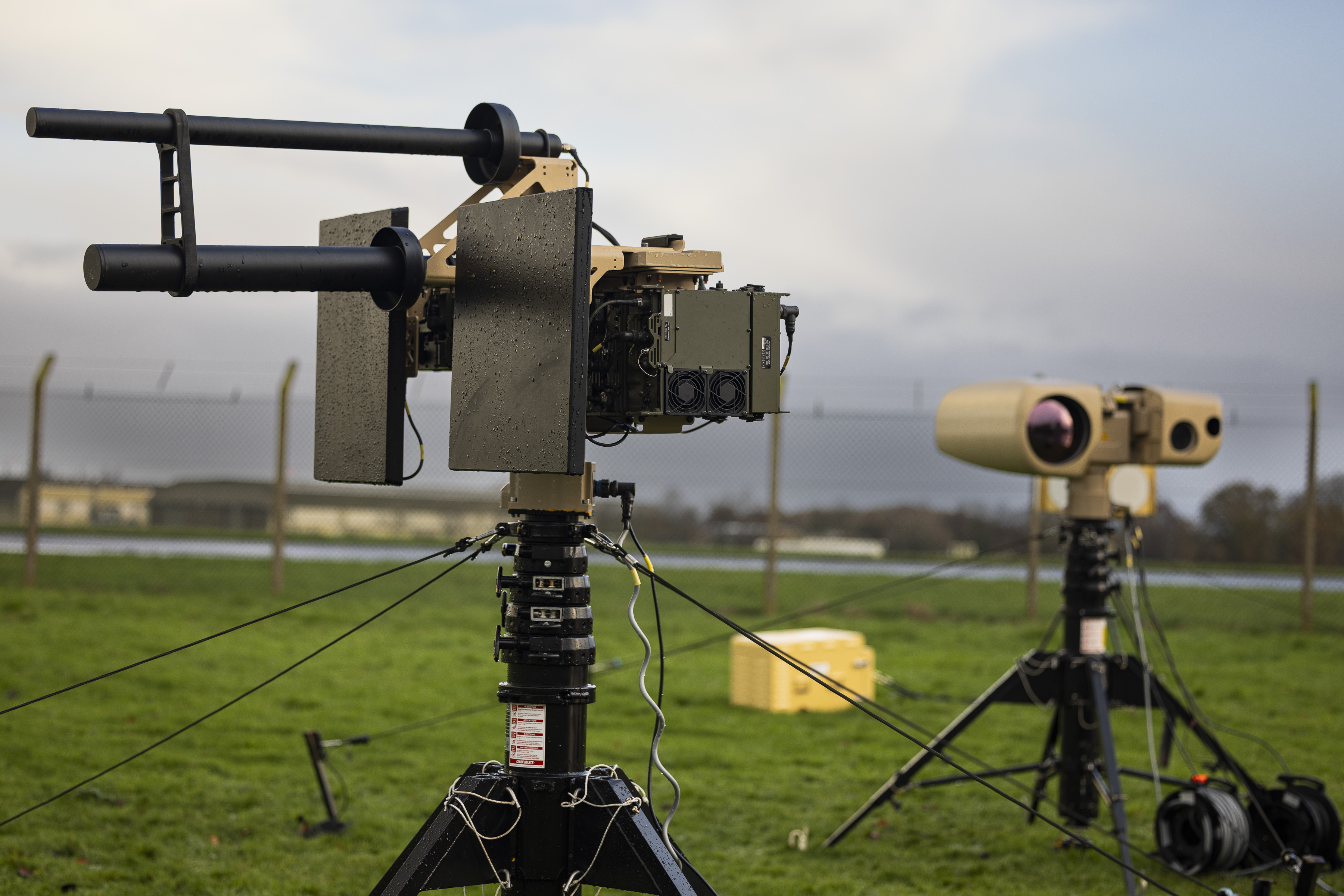 C-UAS technology in a field.
