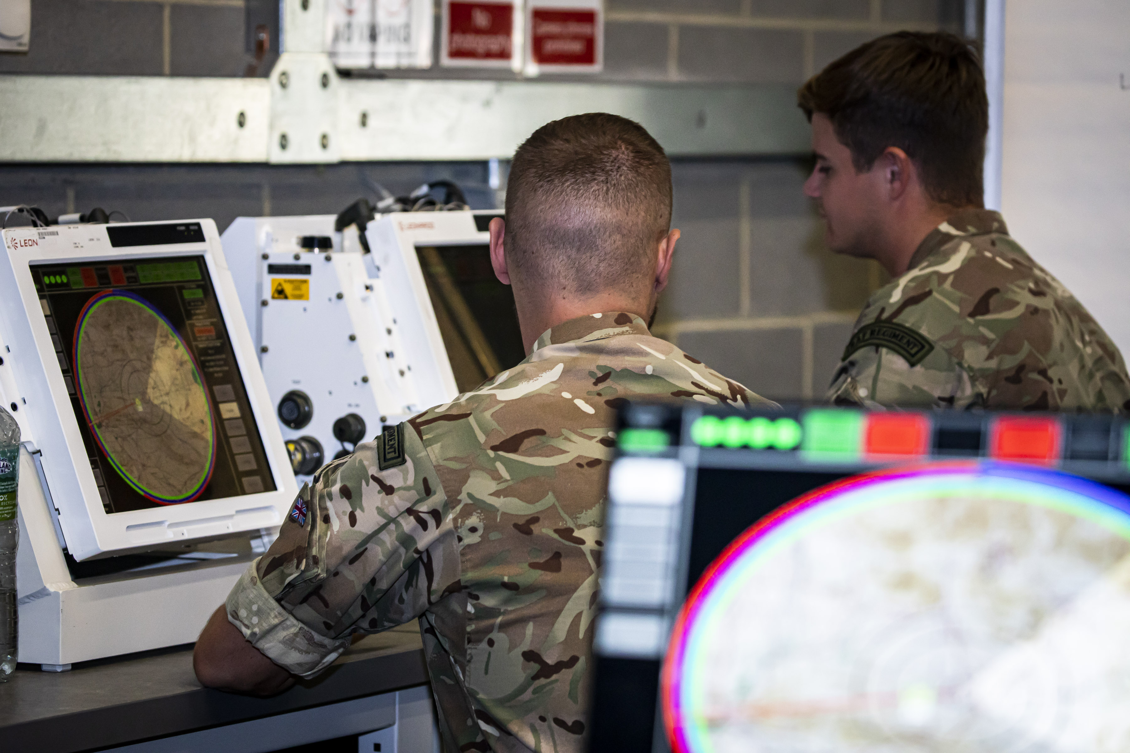 RAF Regiment C-UAS personnel at work.