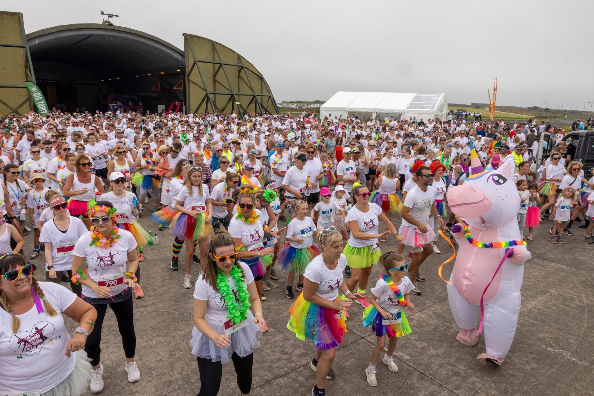 Cornwall s Rainbow Run Transforms RAF St Mawgan Into A Kaleidoscope Of 