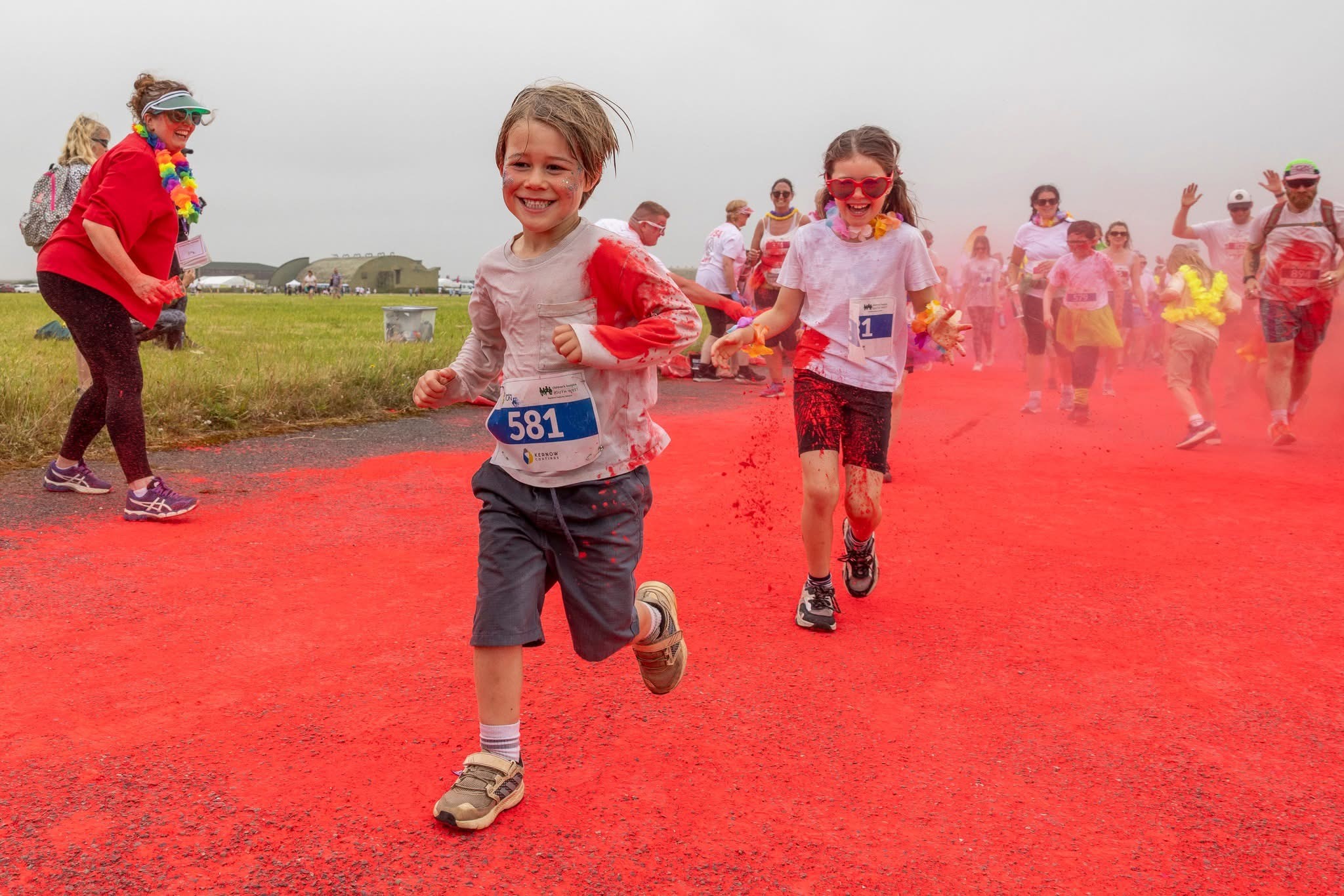 Cornwall s Rainbow Run Transforms RAF St Mawgan Into A Kaleidoscope Of 