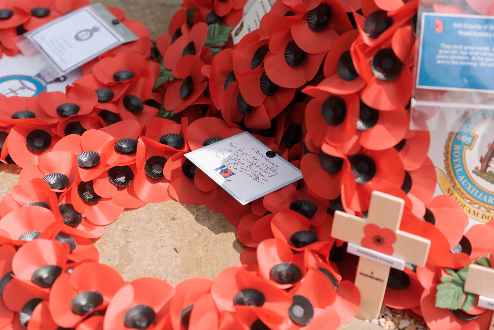 Wreaths laid.