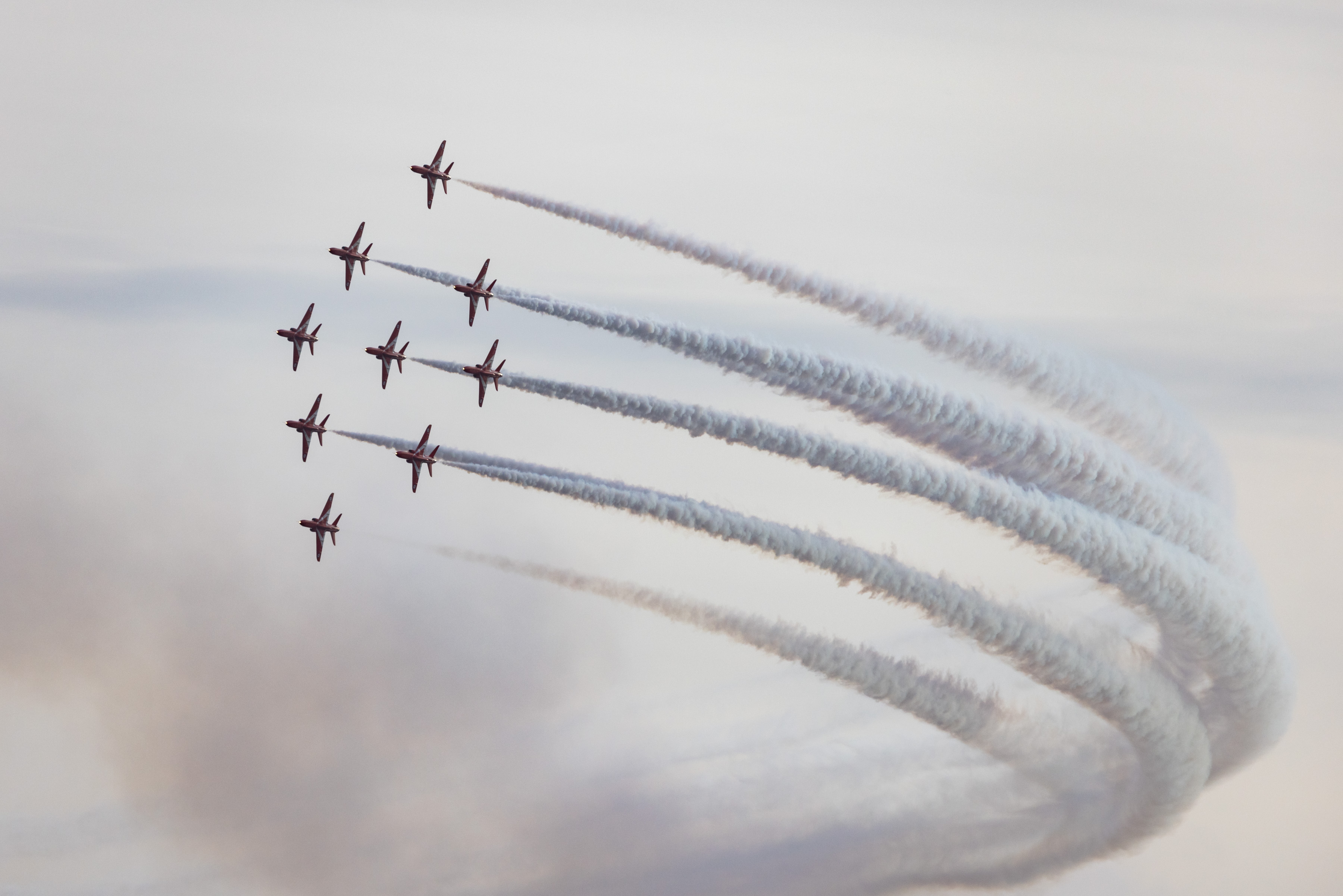 Diamond Nine: The new 2024 Red Arrows team flew its first nine-ship sortie of the year on Wednesday this week.