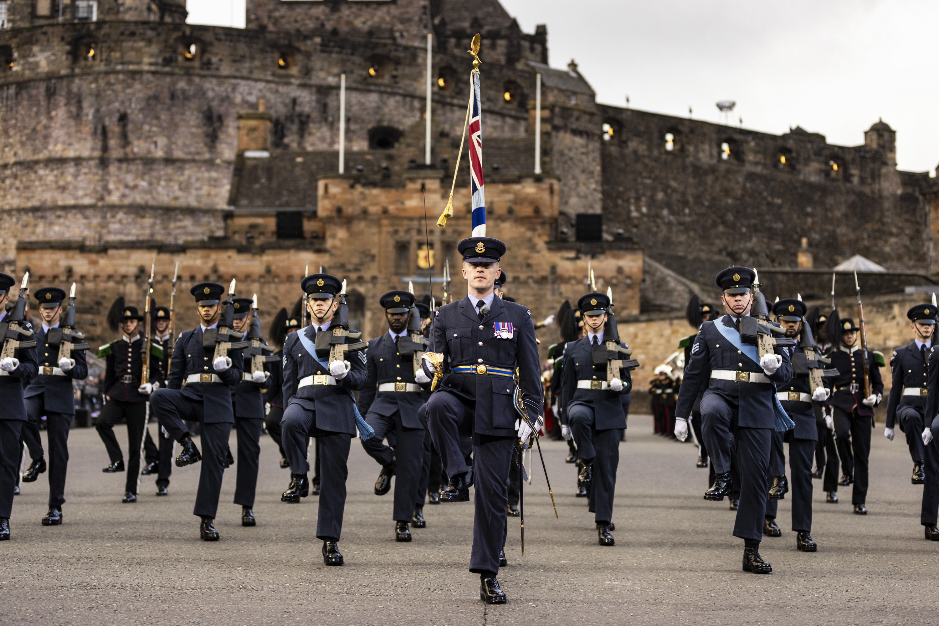 King's Colour Squadron at Edinburgh Castle