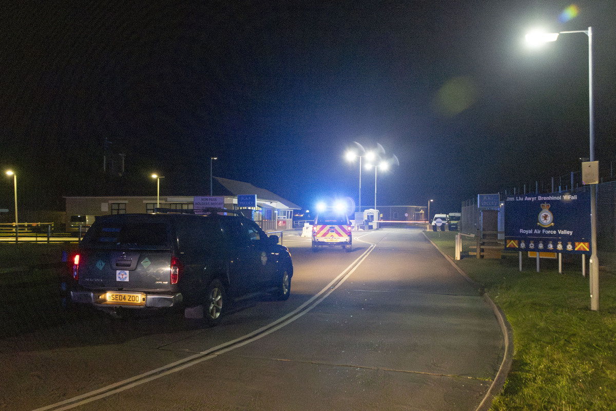 RAF Police escort to RAF Valley