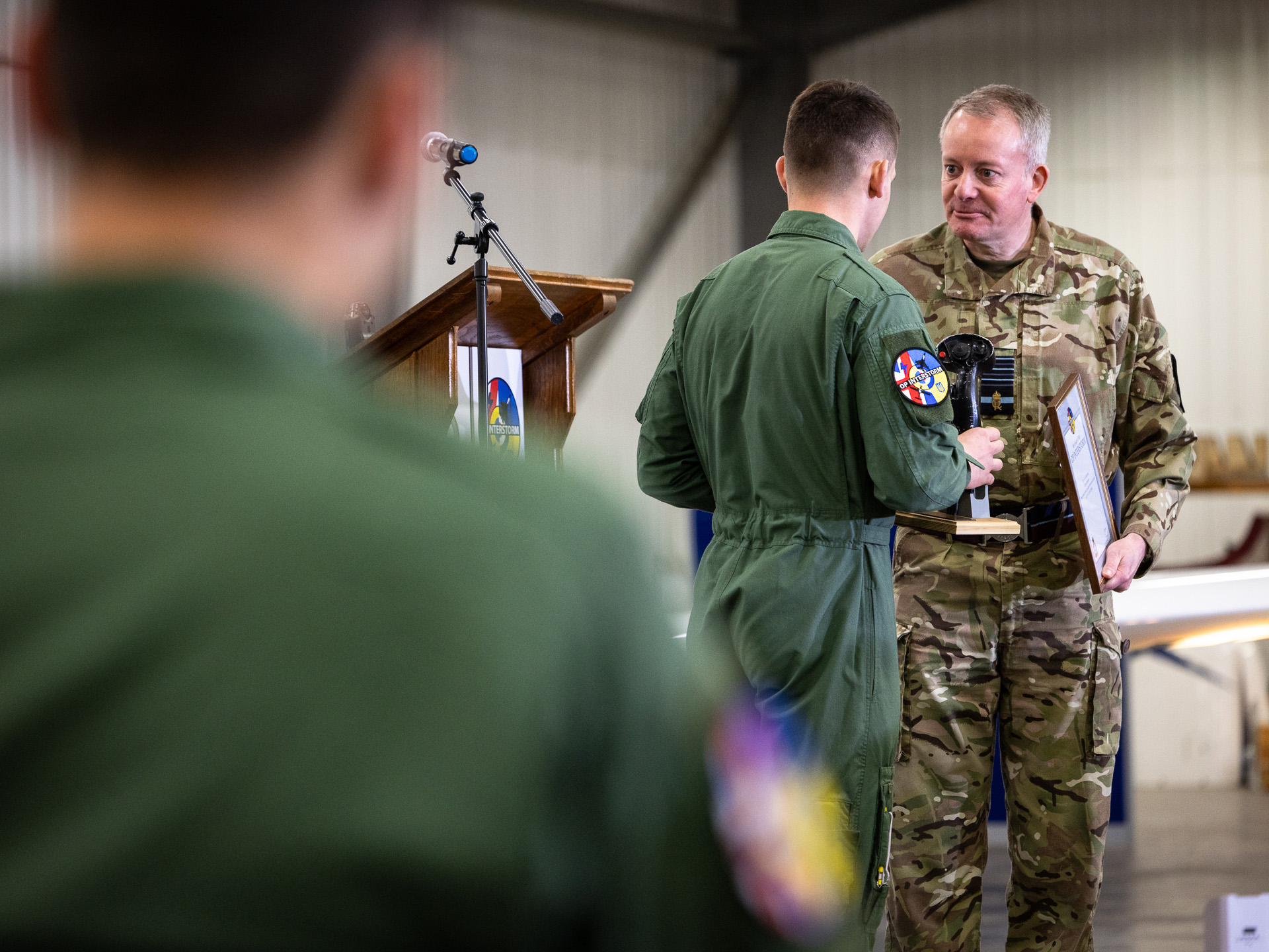 Chief of the Air Staff giving out certificates