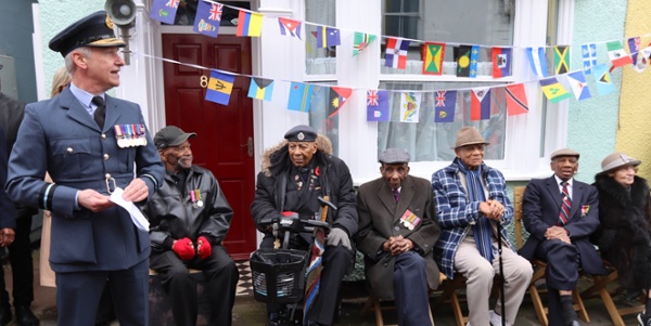 Blue plaque unveiled for Caribbean WWII volunteers | Royal Air Force