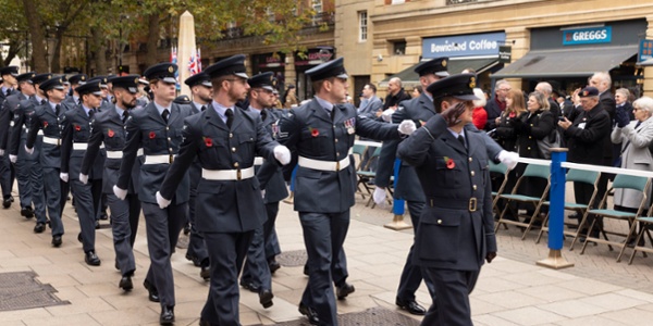 RAF Wittering unites with local community for remembrance 