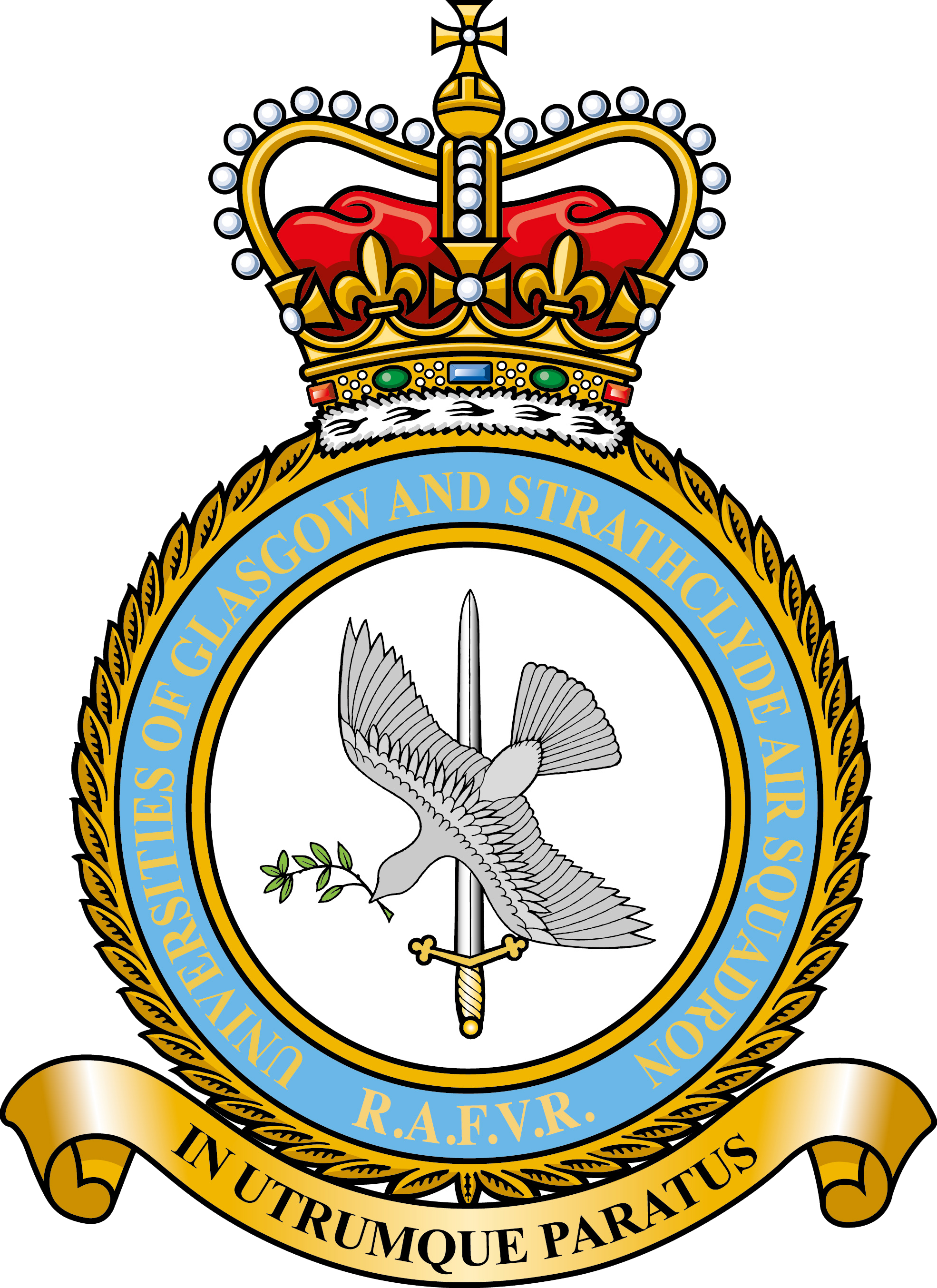 Crest for Universities of Glasgow and Strathclyde Air Squadron