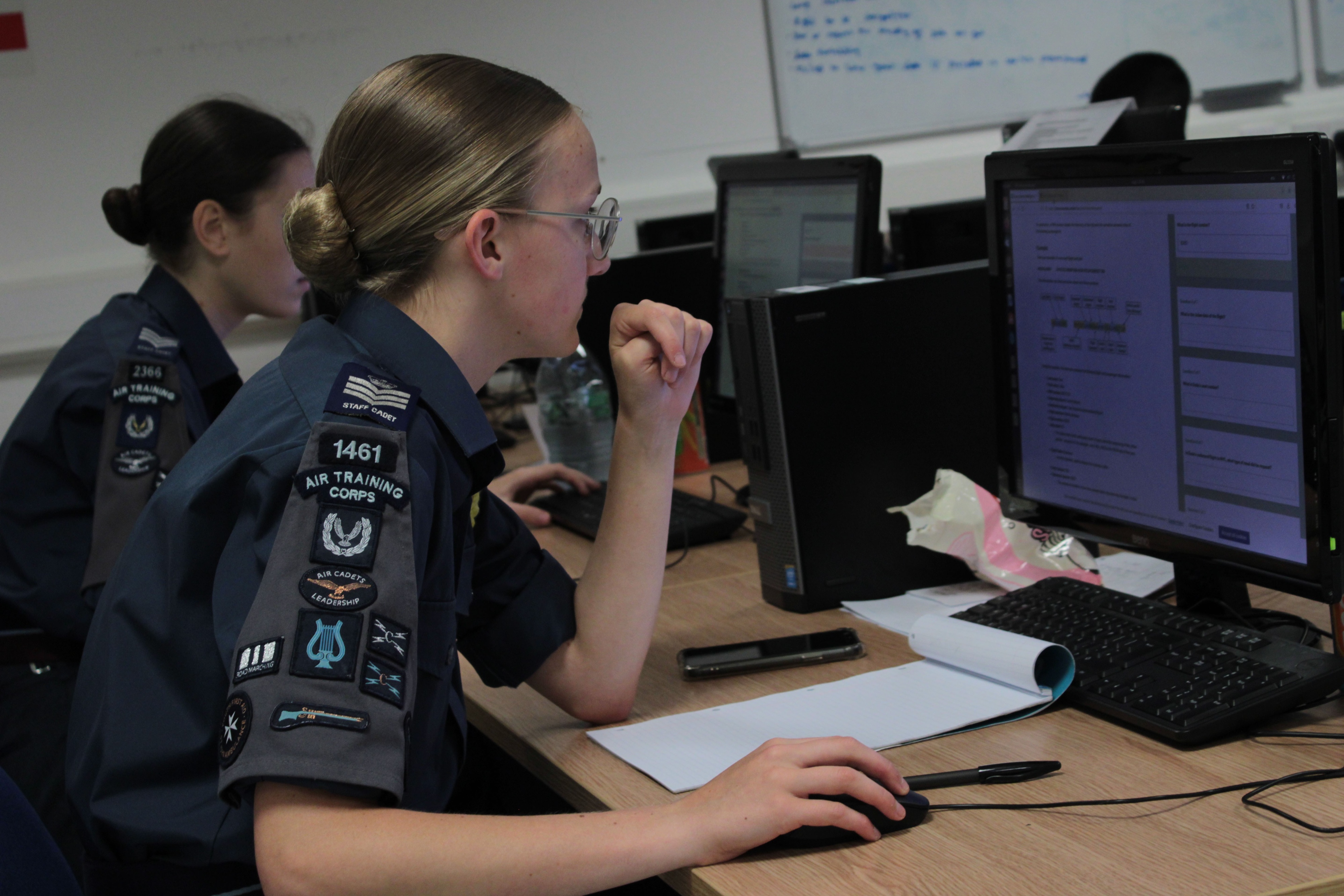 RAF Air Cadets at a cyber and digital event