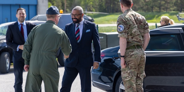 UK foreign secretary visits the RAF serving in Estonia on NATO air ...